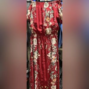 New with tags maxi off shoulder dress